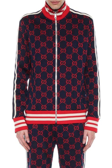 gucci blue sweatshirt|Gucci sweatsuit men's.